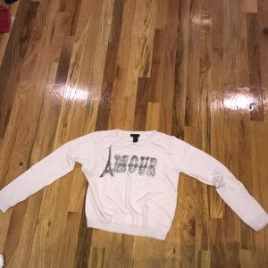 Baby Pink Graphic Sweater